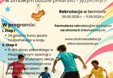Informacja o rozpoczęciu rekrutacji na zimowy obóz piłkarsko-językowy