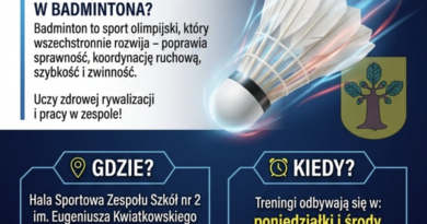 NABÓR DO SEKCJI BADMINTONA