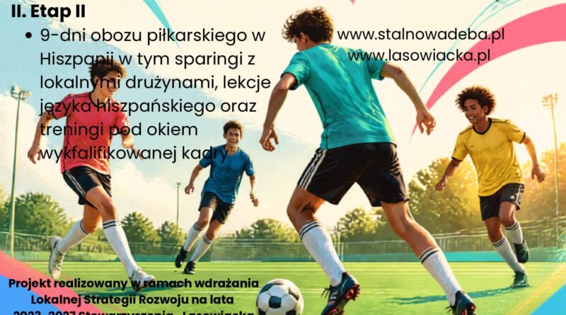 Informacja o przedłużeniu rekrutacji na zimowy obóz piłkarsko – językowy