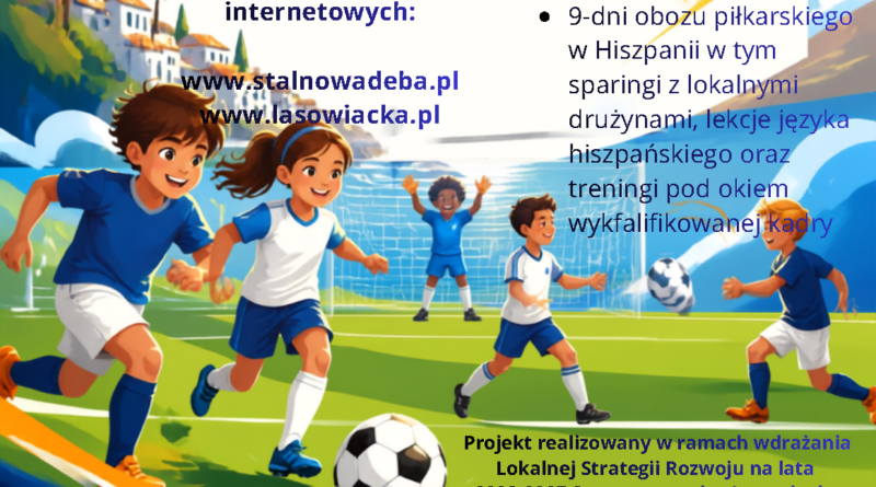 Informacja o przedłużeniu rekrutacji na wakacyjny obóz piłkarsko – językowy